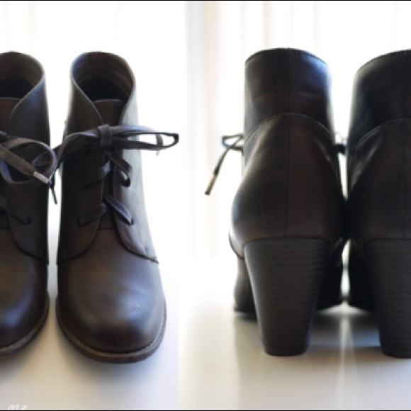 Forever 21 Brown Heeled Boots - Picture 3 of 6